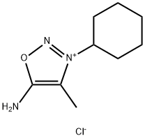 3-cyclohexyl-4-methyl-1-oxa-2-aza-3-azoniacyclopenta-2,4-dien-5-amine chloride Structure