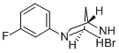 (1S,4S)-(-)-2-(3-氟苯基)-2,5-二氮双环[2.2.1]庚烷 氢溴酸盐, 294177-35-8, 结构式