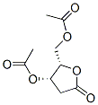 L-threo-Pentonic acid, 2-deoxy-, .gamma.-lactone, 3,5-diacetate 结构式