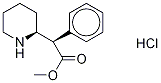 D-erythro-Methylphenidate Hydrochloride 化学構造式