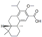 3-Phenanthrenecarboxylic acid, 4b,5,6,7,8,8a,9,10-octahydro-2-methoxy-4b,8,8-trimethyl-1-(1-methylethyl)-, (4bS,8aS)- Struktur