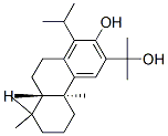 3-Phenanthrenemethanol, 4b,5,6,7,8,8a,9,10-octahydro-2-hydroxy-.alpha.,.alpha.,4b,8,8-pentamethyl-1-(1-methylethyl)-, (4bS,8aS)- Struktur