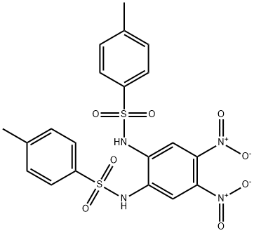 N,N'-(4,5-dinitro-1,2-phenylene)bis(4-methylbenzenesulfonamide) Struktur