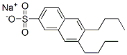 6,7-Dibutyl-2-naphthalenesulfonic acid sodium salt Structure