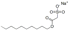 sodium 2-(decyloxy)-2-oxoethane-1-sulphonate Structure