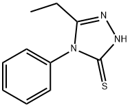 5-乙基-4-苯基-4H-1,2,4-三唑-3-硫醇 结构式