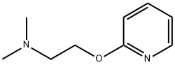 N,N-ジメチル-2-(2-ピリジニルオキシ)エタンアミン 化学構造式
