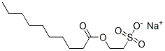 sodium 2-sulphoethyl decanoate Struktur