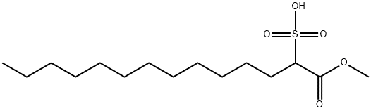 1-methyl hydrogen 2-sulphonatotetradecanoate,29454-23-7,结构式