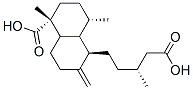 (1R,4aS,5R,8aS)-5-[(R)-3-Methyl-4-carboxybutyl]-1,4a-dimethyl-6-methylenedecalin-1-carboxylic acid Structure