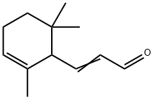 2,6,6-Trimethyl-2-cyclohexene-1-acrylaldehyde Struktur