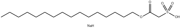 sodium 1-hexadecyl sulphonatoacetate Struktur