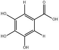 3,4,5-TRIHYDROXYBENZOIC-2,6-D2 ACID Struktur