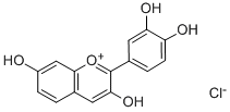 2948-76-7 2-(3,4-ジヒドロキシフェニル)-3,7-ジヒドロキシ-1-ベンゾピリリウム·クロリド