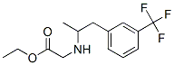 [1-Methyl-2-(3-trifluoromethylphenyl)ethyl]aminoacetic acid ethyl ester Structure