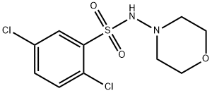 2,5-dichloro-N-morpholinobenzenesulfonamide 化学構造式
