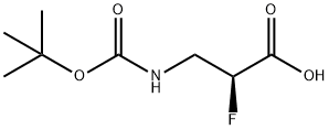 Propanoic acid, 3-[[(1,1-dimethylethoxy)carbonyl]amino]-2-fluoro-, (2S)- (9CI) Structure