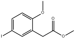 5-IODO-2-METHOXYBENZENEACETIC ACID METHYL ESTER Struktur
