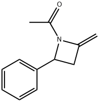 Azetidine,  1-acetyl-2-methylene-4-phenyl-  (9CI) 结构式