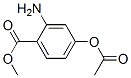 Benzoic acid, 4-(acetyloxy)-2-amino-, methyl ester (9CI) Struktur