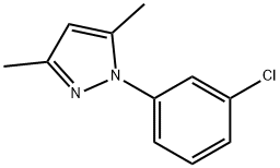 1-(3-Chloro-phenyl)-3,5-dimethyl-1H-pyrazole Struktur