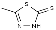 2-巯基-5-甲基-1,3,4-噻二唑,29490-19-5,结构式