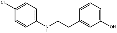 3-[2-(4-CHLORO-PHENYLAMINO)-ETHYL]-PHENOL Struktur
