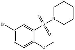 1-(5-BROMO-2-METHOXYBENZENESULPHONYL)PIPERIDINE|1-(5-溴-2-甲氧基苯基磺酰)哌啶