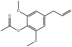 ACETIC ACID 4-ALLYL-2,6-DIMETHOXY-PHENYL ESTER 结构式