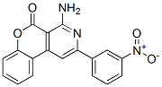 4-Amino-2-(3-nitrophenyl)-5H-[1]benzopyrano[3,4-c]pyridin-5-one Struktur