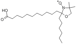12-氮氧自由基硬脂酸, 29545-47-9, 结构式