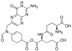 10-formyltetrahydropteroyl-gamma-glutamylglutamic acid,29552-62-3,结构式