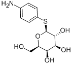 4-AMINOPHENYL-1-THIO-BETA-D-GALACTOPYRANOSIDE Structure