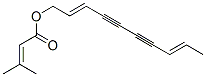 3-メチル-2-ブテン酸(2E,8E)-2,8-デカジエン-4,6-ジイニル 化学構造式