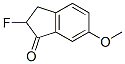 1H-Inden-1-one,  2-fluoro-2,3-dihydro-6-methoxy- Struktur
