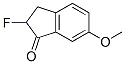 1H-Inden-1-one,  2-fluoro-2,3-dihydro-6-methoxy- 化学構造式