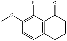 8-fluoro-7-Methoxy-3,4-dihydronaphthalen-1(2H)-one Struktur