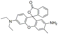 2'-Amino-3'-methyl-6'-(diethylamino)spiro[isobenzofuran-1(3H),9'-[9H]xanthen]-3-one,29578-91-4,结构式