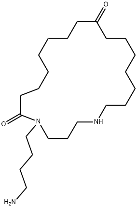 5-(4-Aminobutyl)-1,5-diazacyclohenicosane-6,14-dione 结构式