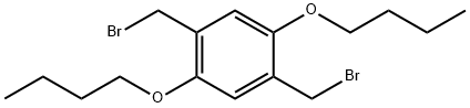 2,5-双(溴甲基)-1,4-双(丁氧基)苯 结构式