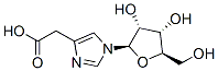 2-[1-[(2R,3R,4S,5R)-3,4-dihydroxy-5-(hydroxymethyl)oxolan-2-yl]imidazol-4-yl]acetic acid,29605-99-0,结构式