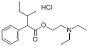 2-(Diethylamino)ethyl alpha-phenyl-beta-methylvalerate hydrochloride Struktur