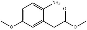 Benzeneacetic acid, 2-aMino-5-Methoxy-, Methyl ester 结构式