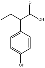 2-(p-ヒドロキシフェニル)酪酸 化学構造式