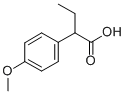 2-(4-methoxyphenyl)butanoic acid Struktur
