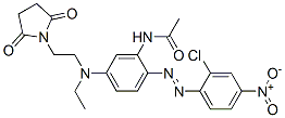 N-[2-[(2-Chloro-4-nitrophenyl)azo]-5-[[2-(2,5-dioxo-1-pyrrolidinyl)ethyl]ethylamino]phenyl]acetamide|