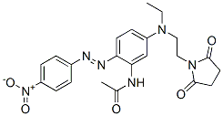 N-[5-[[2-(2,5-dioxo-1-pyrrolidinyl)ethyl]ethylamino]-2-[(4-nitrophenyl)azo]phenyl]acetamide|