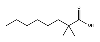 2,2-Dimethyloctanoic acid,29662-90-6,结构式