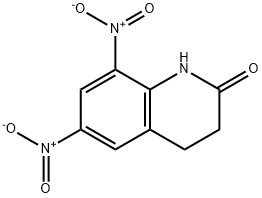 6,8-二硝基-3,4-二氢-2(1H)-喹啉酮, 296759-27-8, 结构式