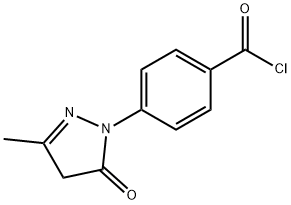 4-(3-Methyl-5-oxo-4,5-dihydro-1H-pyrazol-1-yl)benzoyl chloride Structure